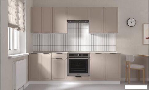 Готовая кухня Mio Tesoro Корнелия Ода-плюс 2.4 без столешницы (капучино)