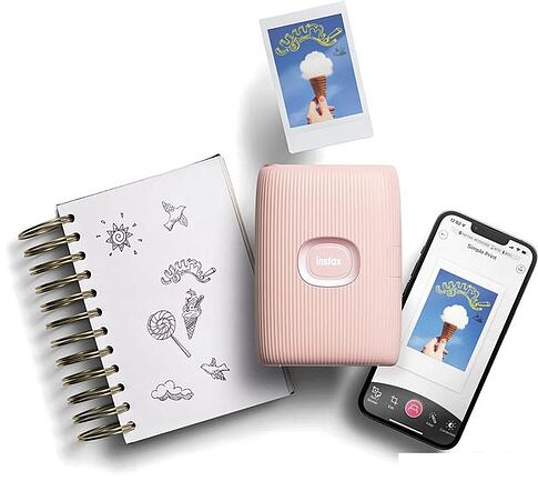 Мобильный фотопринтер Fujifilm Instax Mini Link 2 (розовый)