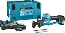 Сабельная пила Makita DJR189RTJ (с 2-мя АКБ, кейс)