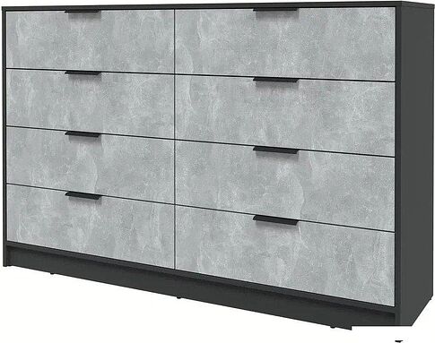 Комод Интерлиния Концепт КТ-К157 (бетон/антрацит)