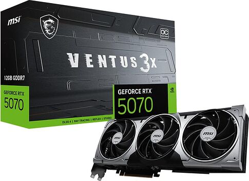 Видеокарта MSI GeForce RTX 5070 12G Ventus 3X OC