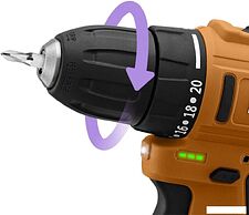 Дрель-шуруповерт Kitfort KT-6504 (с 1-им АКБ)