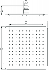 Верхний душ Deante Floks NAC 002K