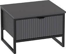 Тумба Мебельград Нора с ящиком (металл бруклин/графит)