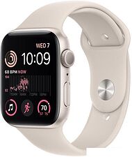 Умные часы Apple Watch SE 2 44 мм (алюминиевый корпус, звездный свет/звездный свет, спортивный силиконовый ремешок M/L) Умные часы Apple Watch SE 2 44 мм (алюминиевый корпус, звездный свет/звездный свет, спортивный силиконовый ремешок M/L)