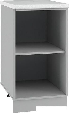 Шкаф напольный ДСВ Тренто С 450 правый (серый/белый)