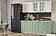 Кухня Интерлиния Мила Деко 2.0 А (мята/белый/опал светлый)