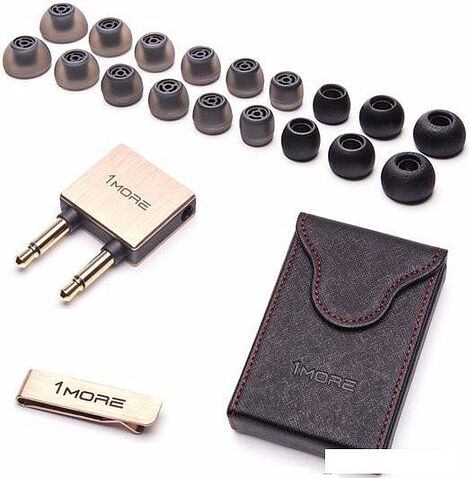 Наушники с микрофоном 1More Triple Driver In-Ear E1001 (золотистый)