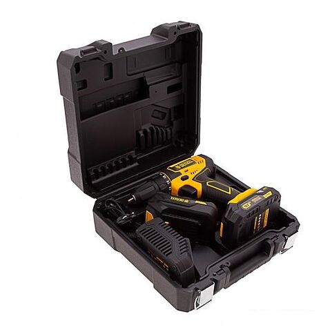 Дрель-шуруповерт Denzel CDL-18-02BM (с 2-мя АКБ, кейс)