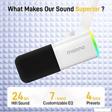 Проводной микрофон Maono PD100X (белый)