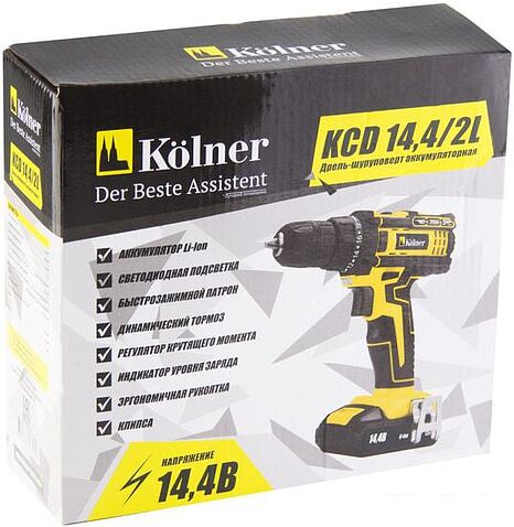 Дрель-шуруповерт Kolner KCD 14.4/2L (с 1-м АКБ)