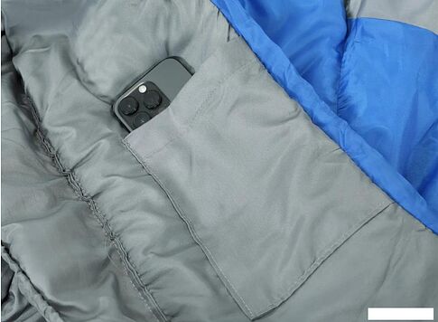 Спальный мешок Sundays ZC-SB019 (2шт, темно-серый/синий)