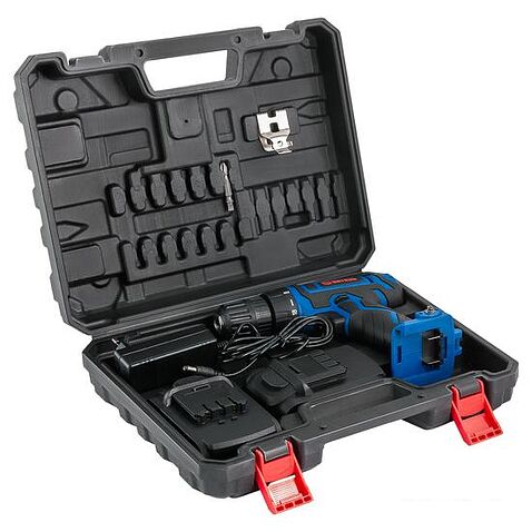 Дрель-шуруповерт Витязь ДА-218-2 (с 2-мя АКБ, кейс)