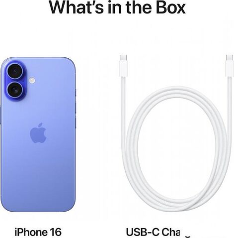 Смартфон Apple iPhone 16 128GB (ультрамарин)