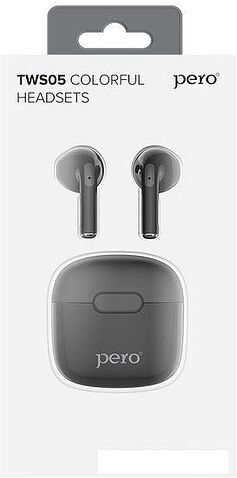 Наушники Pero TWS05 Colorful (черный)