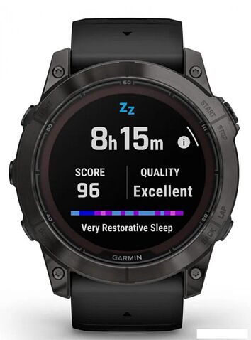 Умные часы Garmin Fenix 7X Pro Sapphire Solar (карбоново-серый титан/черный)