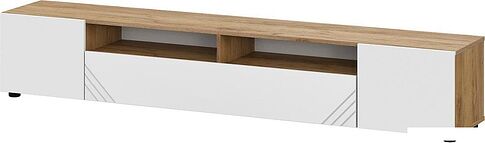 Тумба Mio Tesoro Байкал (дуб золотистый/белый матовый)