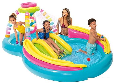 Игровой центр  Intex Rainbow Funnel Play Center 56137NP (295x191x109)