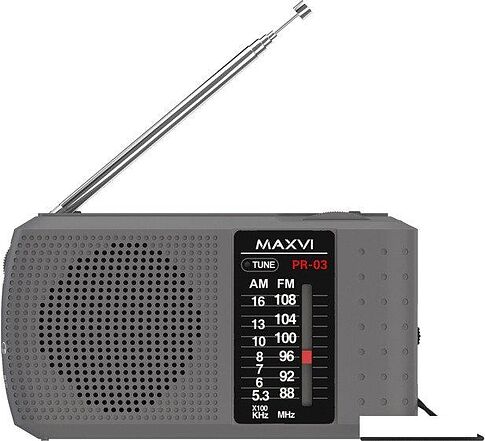 Радиоприемник Maxvi PR-03 (серый)
