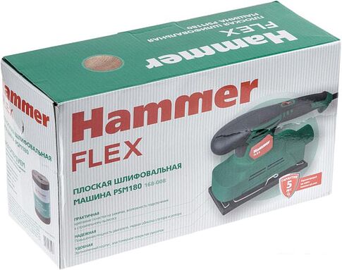 Виброшлифмашина Hammer PSM180