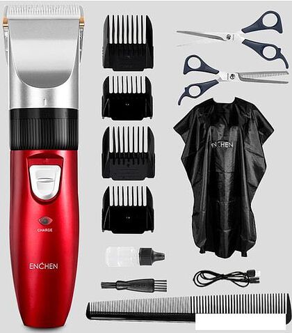 Машинка для стрижки Enchen Sharp White Red EC-712