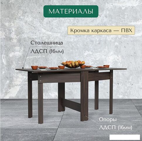 Стол-трансформер Mio Tesoro СБ-1 (венге)