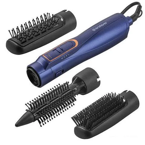 Фен-щетка Endever Aurora-501 (синий/золото)