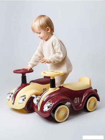 Каталка Amarobaby Retro AB24-7RT/0804 (красный/желтый)