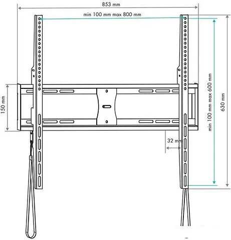 Кронштейн VLK TRENTO-41 (черный)