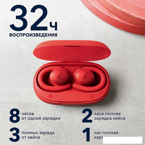 Наушники Anker SoundCore Sport X10 (красный)