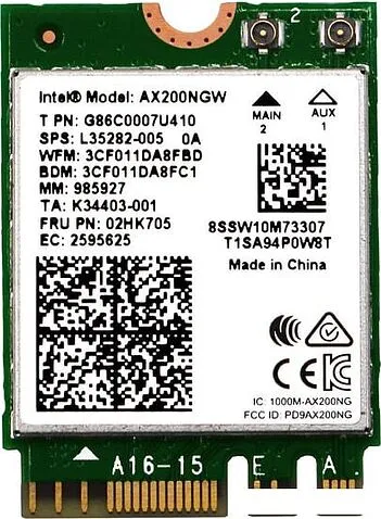 Wi-Fi/Bluetooth адаптер Intel AX200NGW
