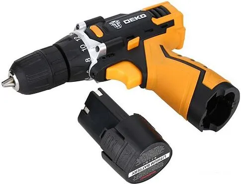 Дрель-шуруповерт Deko DKCD12FU-Li SET 104 063-4112 (с 1-м АКБ, кейс, оснастка)