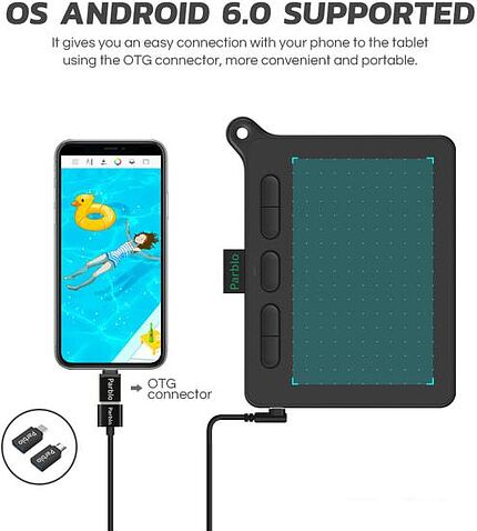 Графический планшет Parblo Ninos S (черный)