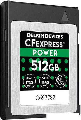 Карта памяти Delkin Devices Power CFexpress DCFX1-512 512GB