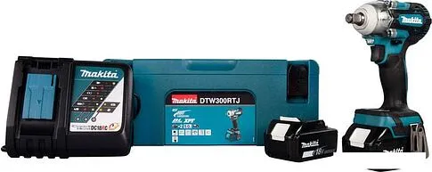 Гайковерт Makita DTW300RTJ (с 2-мя АКБ)