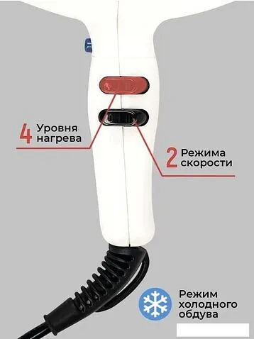 Фен ETI Micro Stratos 3600 (белый)