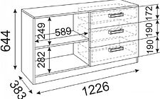 Тумба Rinner Волкер М12 ТВ