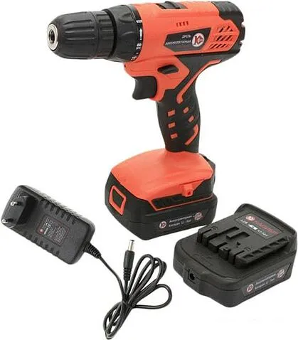 Дрель-шуруповерт Калибр ДА-12/2+ (с 2-мя АКБ)