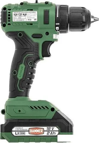 Дрель-шуруповерт Hammer ACD18BLC (с 2-мя АКБ, кейс)