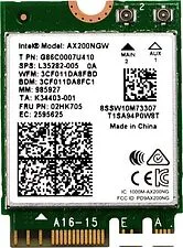 Wi-Fi/Bluetooth адаптер Intel AX200NGW Wi-Fi/Bluetooth адаптер Intel AX200NGW
