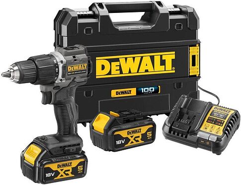 Ударная дрель-шуруповерт DeWalt DCD100P2T (с 2-мя АКБ, кейс)