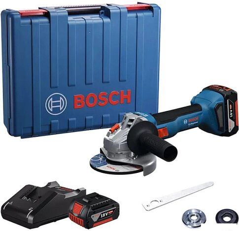 Угловая шлифмашина Bosch GWS 18V-8 Professional 06019N9020 (с 2-мя АКБ, кейс) Угловая шлифмашина Bosch GWS 18V-8 Professional 06019N9020 (с 2-мя АКБ, кейс)