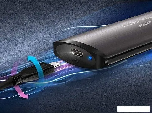 Внешний накопитель A-Data SE760 512GB ASE760-512GU32G2-CBK (черный)