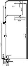 Душевая система FRAP F24802 (хром)