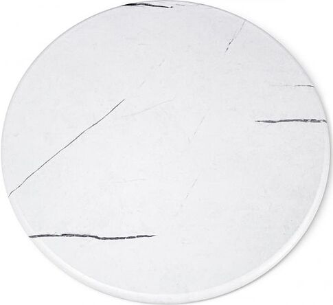 Журнальный столик Sheffilton SHT-CT12-1 (белый муар/белый мрамор)