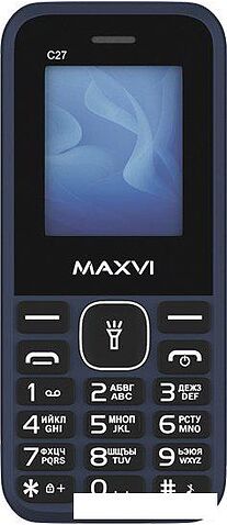 Кнопочный телефон Maxvi C27 (синий)