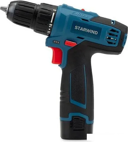 Дрель-шуруповерт StarWind DP-10-16H-2 DCJZ1602 (с 2-мя АКБ, кейс)