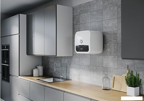 Накопительный электрический водонагреватель над мойкой Ariston ABS ANDRIS2 R 30 O