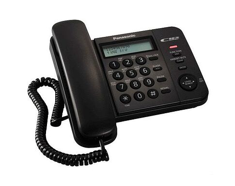 Проводной телефон Panasonic KX-TS2358RUK (черный)