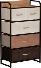 Комод Импэкс Leset Ноа 5 ящиков (коричневый/бежевый)